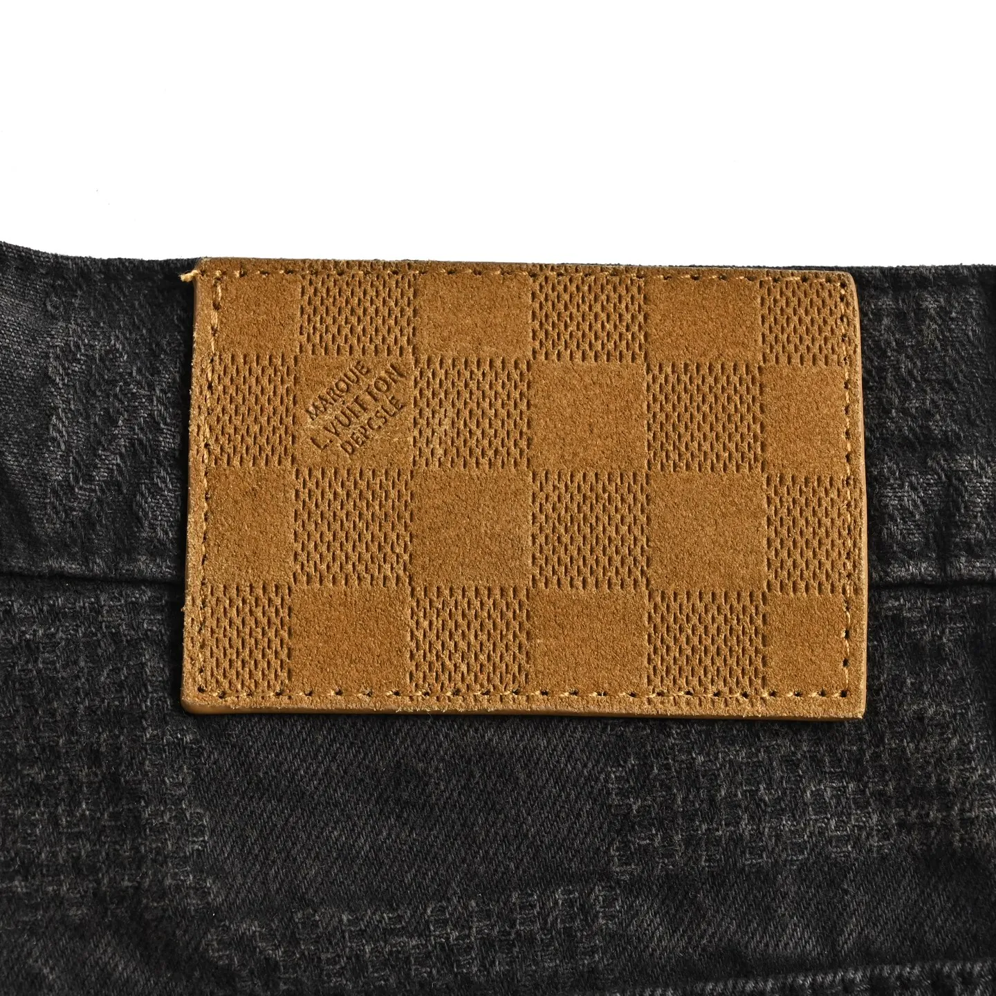 Louis Vuitton/Louis Vuitton dark checkerboard jeans